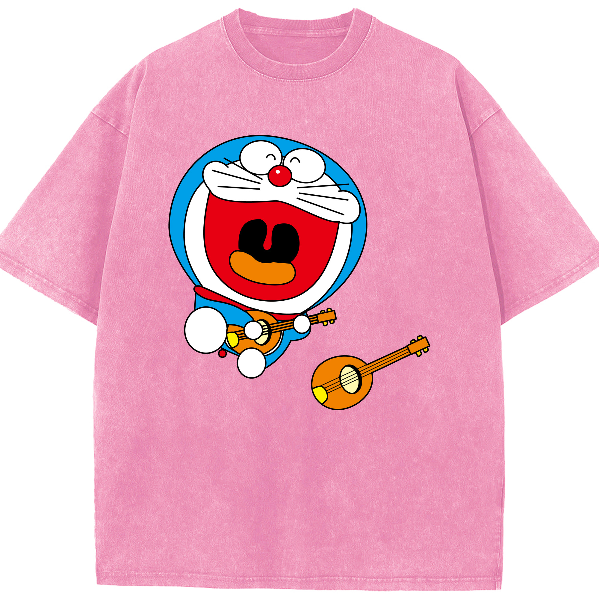 （画像用） ドラえもん Doraemon 綿100% ヴィンテージ風 半袖Tシャツ（フロントプリント）